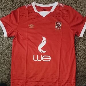 AL AHLY EGYPT 2019/2020 HOME FOOTBALL JERSEY UMBRO L SHIRT SOCCER MEN RED